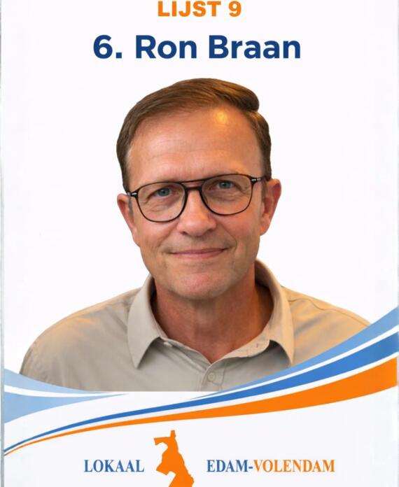 Portret van Ron Braan