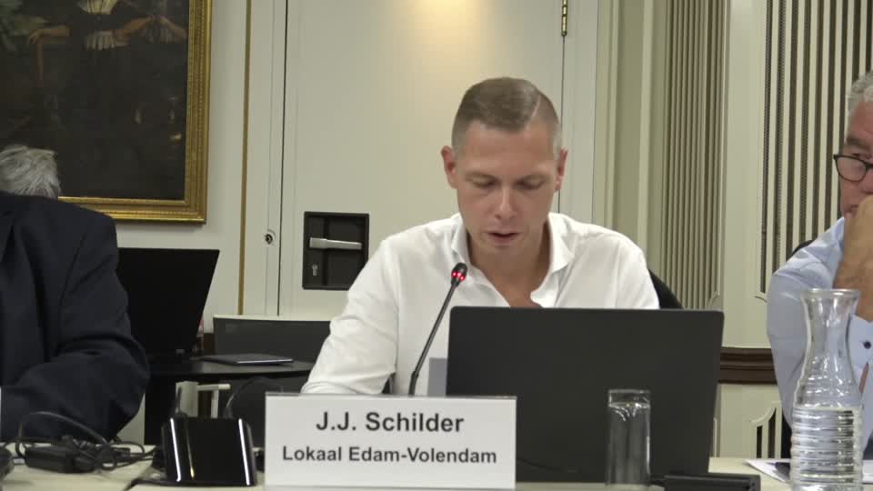 Jaap Schilder aan het woord in de gemeenteraad