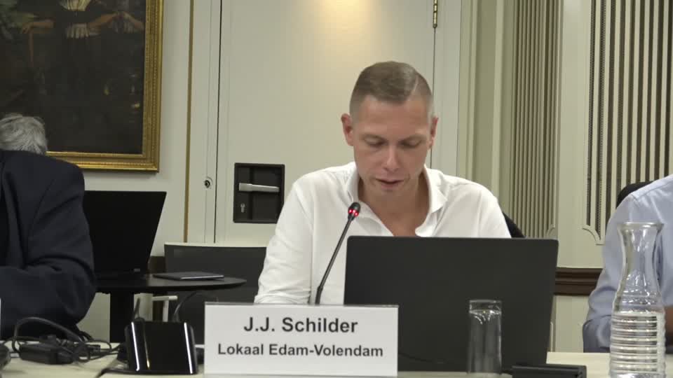 Jaap Schilder aan het woord in de gemeenteraad