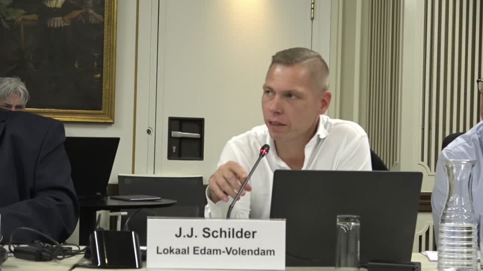 Jaap Schilder aan het woord in de gemeenteraad
