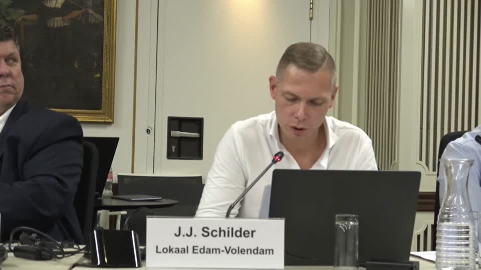 Jaap Schilder aan het woord in de gemeenteraad