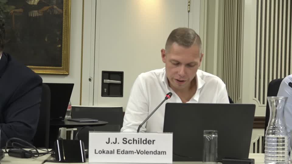 Jaap Schilder aan het woord in de gemeenteraad