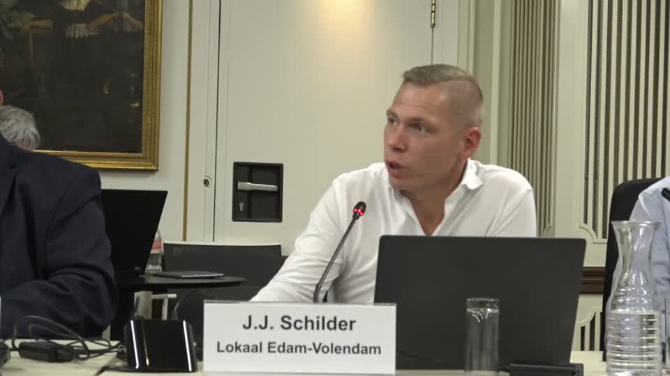 Jaap Schilder aan het woord in de gemeenteraad